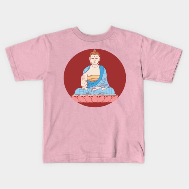 Gautama Buddha Kids T-Shirt by pandascool